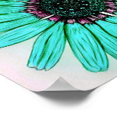 Schitterend handgeschetst ventilatorPoster Poster (Hoek)