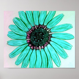 Schitterend handgeschetst ventilatorPoster Poster