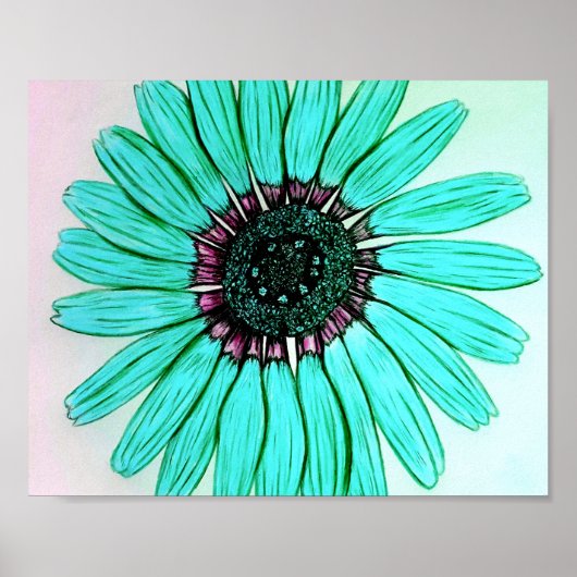 Schitterend handgeschetst ventilatorPoster Poster (Voorkant)