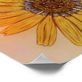 Schitterend handgeschetst ventilatorPoster Poster (Hoek)