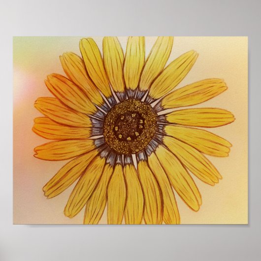 Schitterend handgeschetst ventilatorPoster Poster (Voorkant)