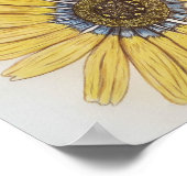 Schitterend handgeschetst ventilatorPoster Poster (Hoek)