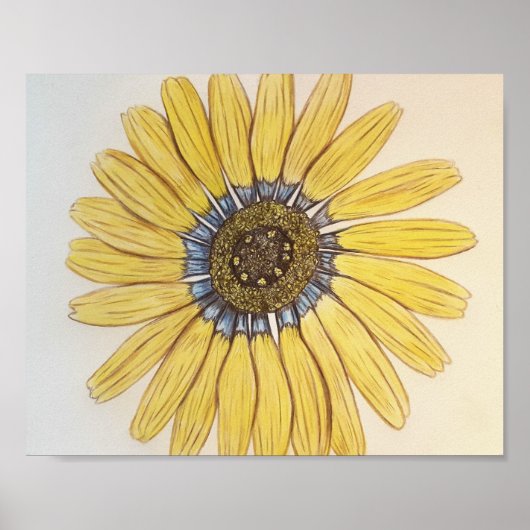 Schitterend handgeschetst ventilatorPoster Poster (Voorkant)