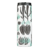 Schitterend handgetekend cacti-doedel naadloos pat thermosbeker (Achterkant)