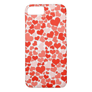 Schitterend hart Abstracte achtergrond roze rood Case-Mate iPhone Case