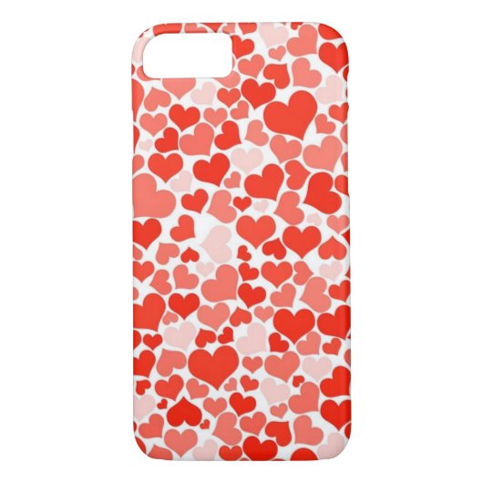 Schitterend hart Abstracte achtergrond roze rood Case-Mate iPhone Case (Achterkant)