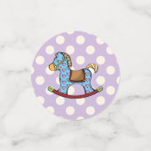 Schitterend hart Rockpaard Confetti (Kleine voorkant)