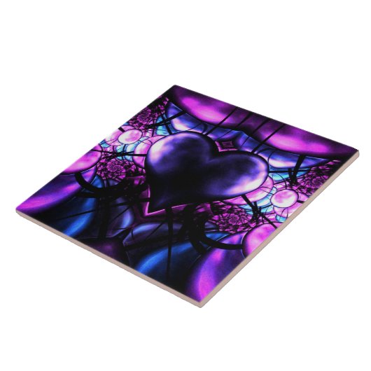 Schitterend hart van Scorpio Tegeltje (Zijkant)