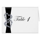 Schitterend hart: Zwarte lint en diamantharten (Voorkant Horizontaal)