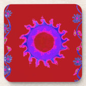 Schitterend India Motif Mendi Art Design Bier Onderzetter (Voorkant)