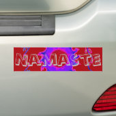 Schitterend India Motif Mendi Art Design Bumpersticker (Op auto)