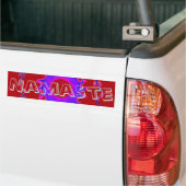 Schitterend India Motif Mendi Art Design Bumpersticker (Op Truck)
