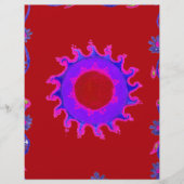 Schitterend India Motif Mendi Art Design Gepersonaliseerd Briefhoofd (Voorkant)