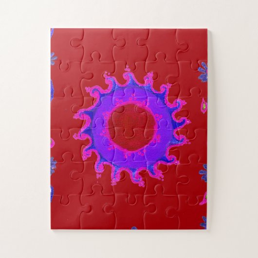 Schitterend India Motif Mendi Art Design Legpuzzel (Verticaal)