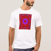 Schitterend India Motif Mendi Art Design T-shirt (Voorkant)