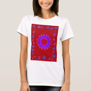 Schitterend India Motif Mendi Art Design T-shirt