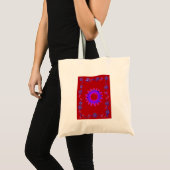 Schitterend India Motif Mendi Art Design Tote Bag (Voorkant (product))
