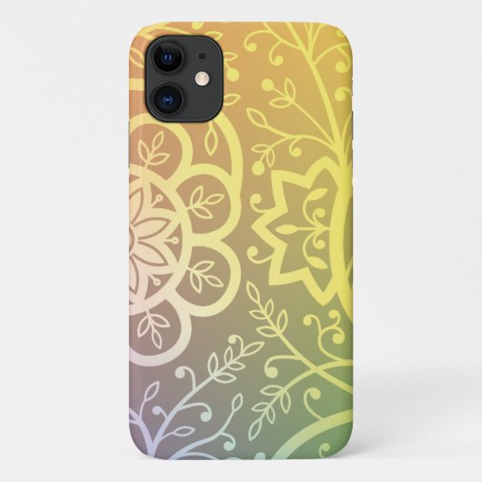Schitterend indiaans bloempatroon Case-Mate iPhone case (Achterkant)