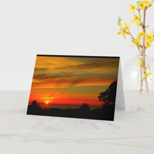 Schitterend Jubileum van zonsopgang tot zonsonderg Kaart (Gele Bloem)