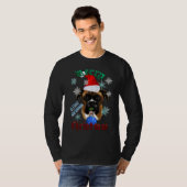 Schitterend kerstfeest Boxer Dog Shirt (Voorkant volledig)