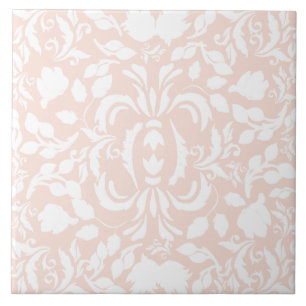 Schitterend keukendecor William Morris roze wit Tegeltje