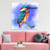 Schitterend Kingfisher Bird Painvas Afdrukken (Insitu (Woonkamer))