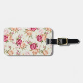 Schitterend kleurenpony-patroon op groen bagagelabel (Voorkant horizontaal)