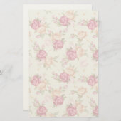 Schitterend kleurenpony-patroon op groen briefpapier (Voorkant / Achterkant)