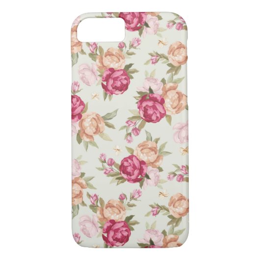 Schitterend kleurenpony-patroon op groen Case-Mate iPhone case (Achterkant)