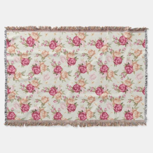 Schitterend kleurenpony-patroon op groen deken (Voorkant)