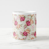 Schitterend kleurenpony-patroon op groen grote koffiekop (Voorkant)