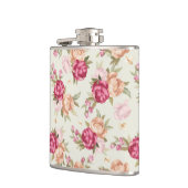 Schitterend kleurenpony-patroon op groen heupfles (Links)