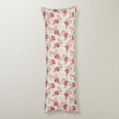 Schitterend kleurenpony-patroon op groen lichaamskussen (Achterkant (Verticaal))