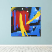 Schitterend kleurrijk Abstract AI-kunstcanvas Canvas Afdruk (Insitu (Houten vloer))