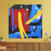 Schitterend kleurrijk Abstract AI-kunstcanvas Canvas Afdruk (Insitu (Woonkamer))