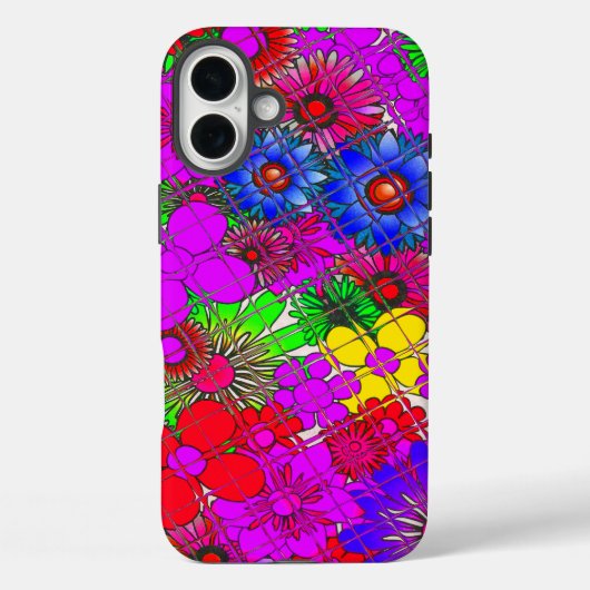 Schitterend kleurrijk, geweldig bloemetjesvormig o Case-Mate iPhone case (Achterkant)