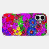 Schitterend kleurrijk, geweldig bloemetjesvormig o Case-Mate iPhone case (Achterkant (horizontaal))