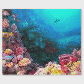 Schitterend kleurrijk vibrant Unsersea Tropisch Ko Cadeaupapier (Vlak)