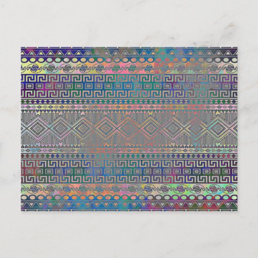 Schitterend, koel en kleurrijk Aztec geometrisch p Briefkaart (Voorkant)