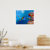 Schitterend koraal onderwater poster/wandkunst poster (Keuken)