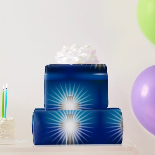 Schitterend Kruis Cadeaupapier