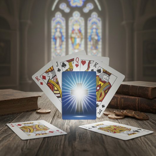 Schitterend Kruis Pokerkaarten