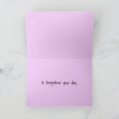 Schitterend kunstmatig Wenskaart Kaart (Binnen)