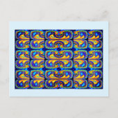 Schitterend kunstpatroon briefkaart (Voorkant)