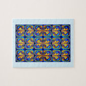 Schitterend kunstpatroon legpuzzel (Horizontaal)