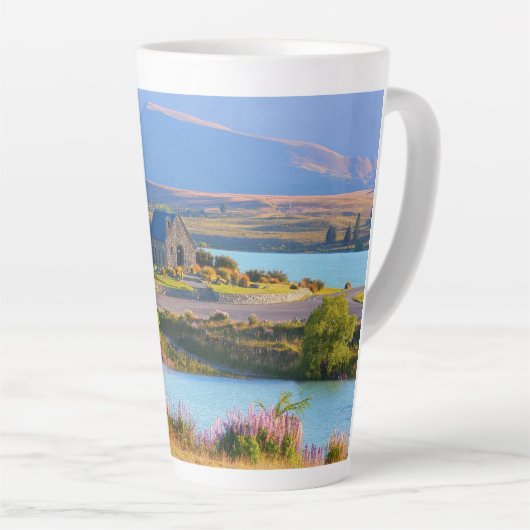 Schitterend Lake Tekapo Latte Mok (Rechterhoek)