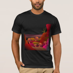 Schitterend land waar paddenstoelen T-shirt groeie