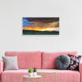 Schitterend landelijk zondgebergte canvas afdruk (Insitu (Woonkamer))