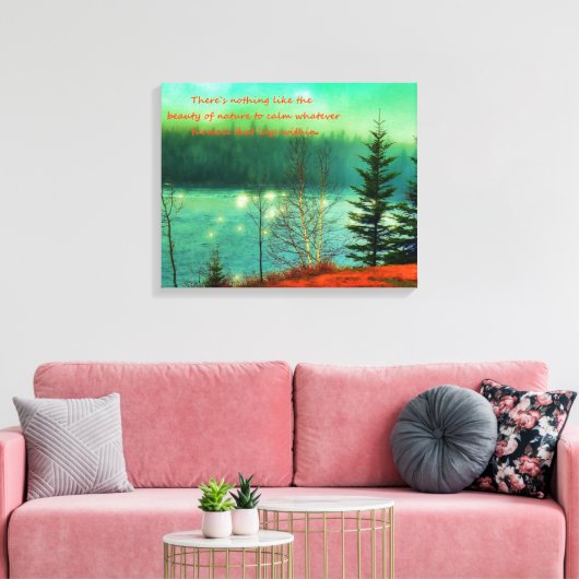 Schitterend landschap canvas afdruk (Insitu (Woonkamer))