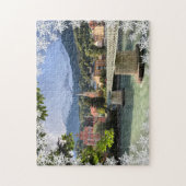 Schitterend landschap Foto Snowflake Overlay Puzzl Legpuzzel (Verticaal)